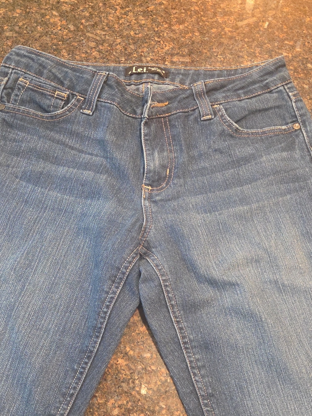 L.e.i. Women's Dark Blue Boot Cut Jeans